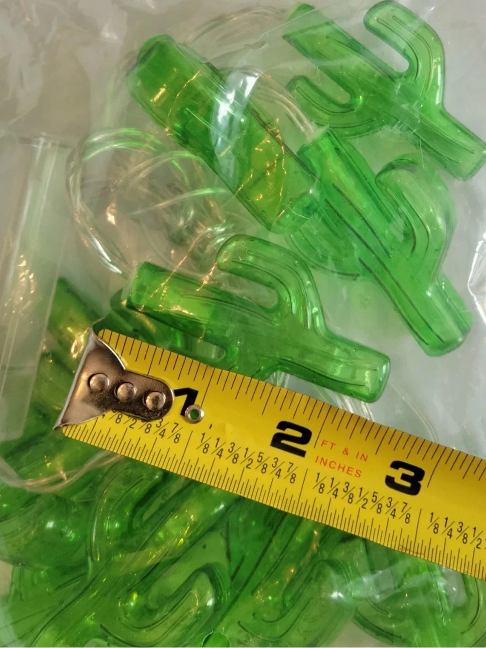 Lot Of 3 Cactus 10ct String Lights Battery Powered Summer Bullseye Playground